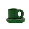 Matte Chubby Mug Sets Dark Green